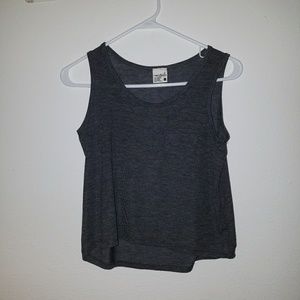Grey crop top NWOT